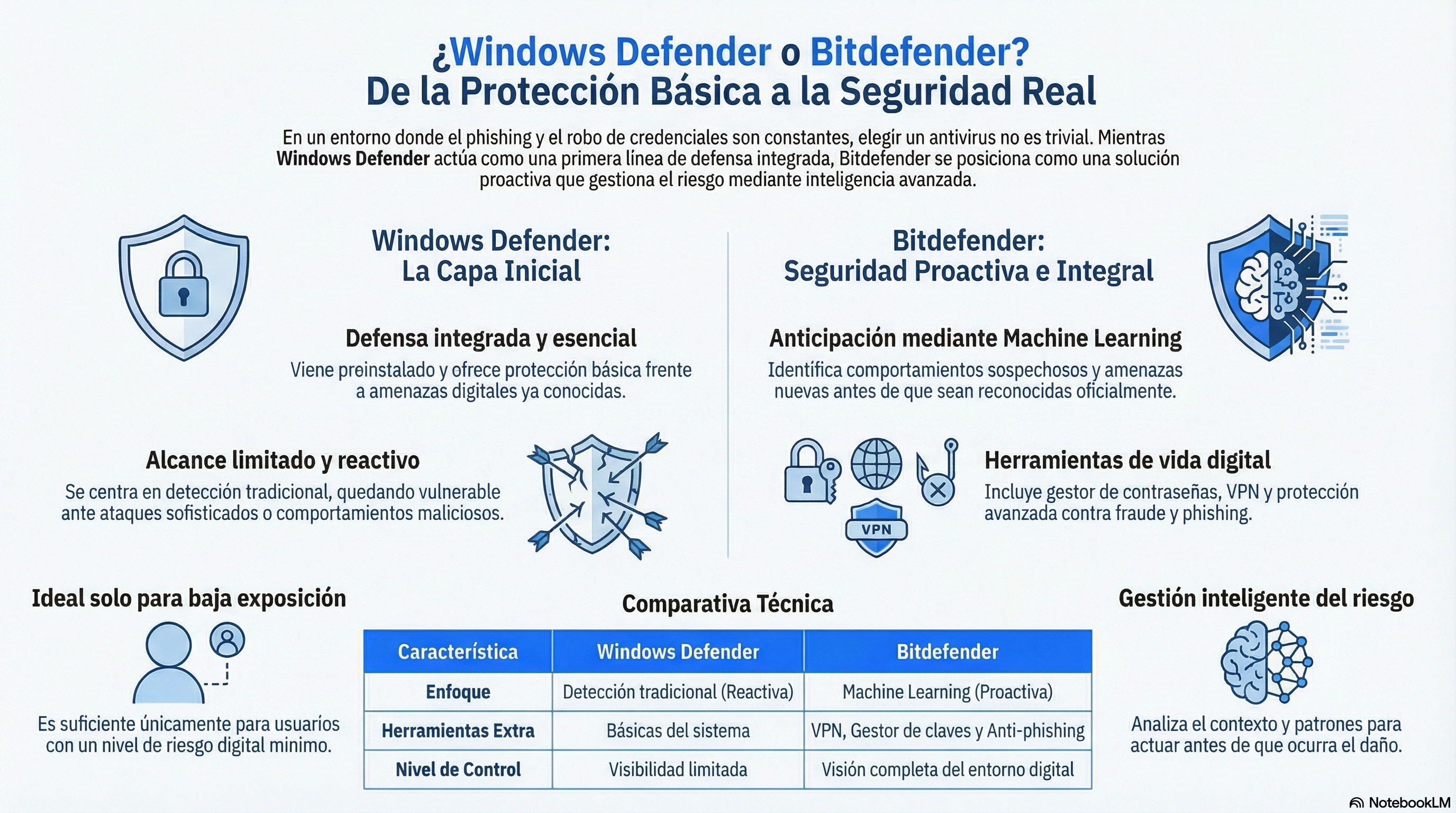 diferencias entre bitdefender y windows defender